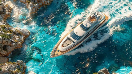 Fototapeta premium boat in the sea