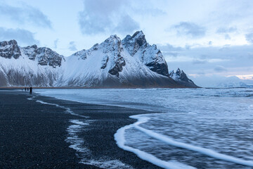 Vestrahorn Iceland blue hour