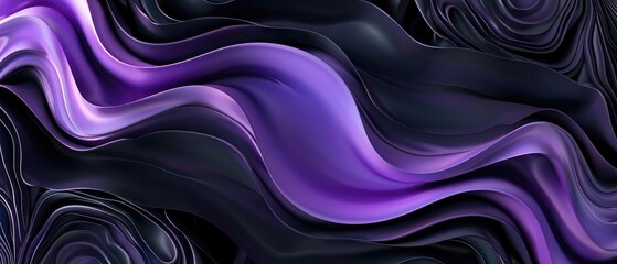 Obraz premium black and violet color abstract background featuring gradient for desktop wallpaper or website design use