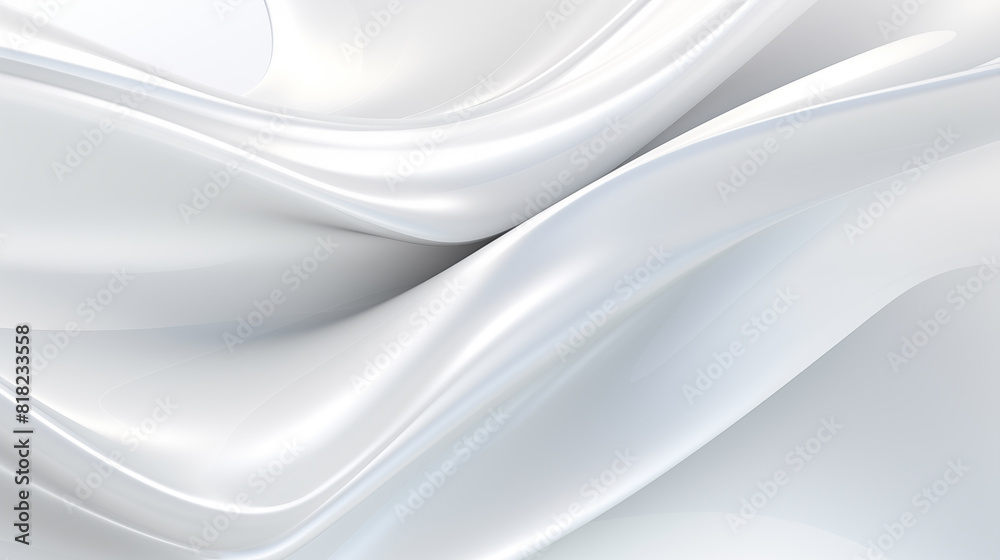 Fototapete Abstract soft shiny white gray wavy line background graphic design. Elegant white gray modern architecture art. Blurred backdrop effect back