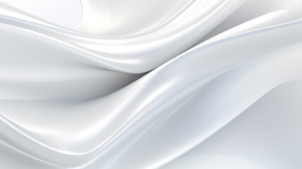 Abstract soft shiny white gray wavy line background graphic design. Elegant white gray modern architecture art. Blurred backdrop effect back
