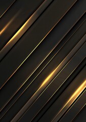 Obraz premium luxury diagonal gold and black color lines background,Futuristic black gold