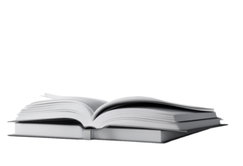 business mockup notebook A4 cover book hardcover literature rendering paper education 3D Blank book object
