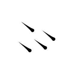 Meteor rain illustration 