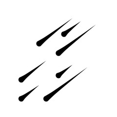 Meteor rain illustration 