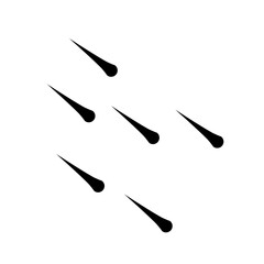 Meteor rain illustration 