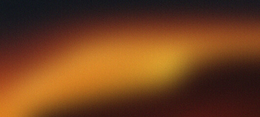 Vibrant Cadmium Orange Gradient Wave Glowing on Grainy Background