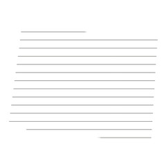 A white paper with a black line drawing of the state of Colorado