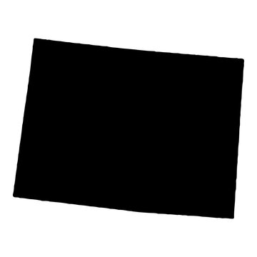 recommend clip art: A black solid map of the state of Colorado