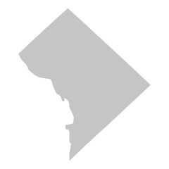 Gray solid map of the state of Connecticut