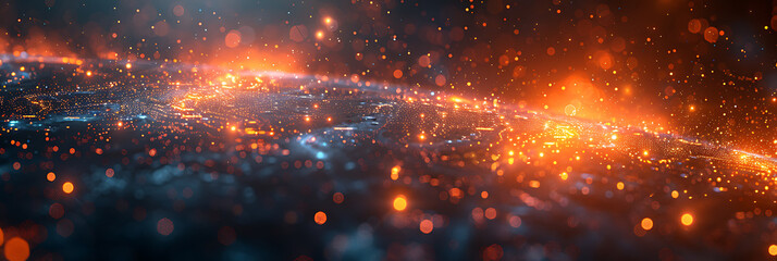 Futuristic Concept Background with Technology Elements