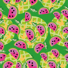 fruit patterns for backgrounds, textiles, banners and other purposes