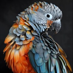 Obraz premium beautiful bramco bird, Generative AI