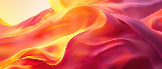 Obraz premium cool background featuring dynamic trendy simple fluid orange gradient abstract with overlapping line effects illustration for wallpaper banner