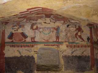 Etruscan Tomb of the Lionesses Necropolis of Monterozzi Tarquinia