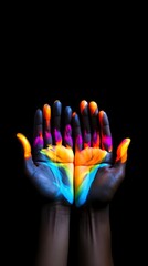 A creative representation of support for LGBTQ rights