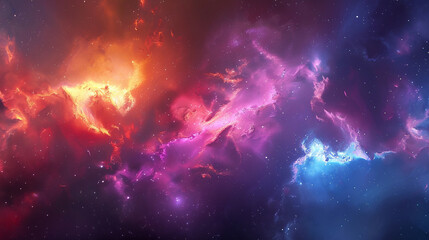 Exploring the Colorful Cosmos Delving into Space -Galaxies - Clouds and Nebulas