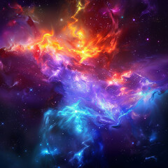 Exploring the Colorful Cosmos Delving into Space -Galaxies - Clouds and Nebulas