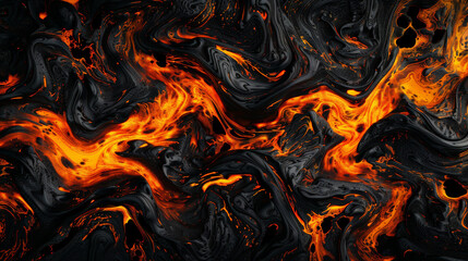 Inferno Veil: Digital Artwork Inspired by Cow Skin. Generative AI