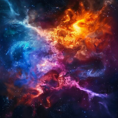 Exploring the Colorful Cosmos Delving into Space -Galaxies - Clouds and Nebulas