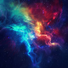 Exploring the Colorful Cosmos Delving into Space -Galaxies - Clouds and Nebulas