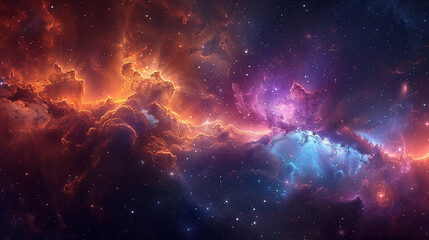 Exploring the Colorful Cosmos Delving into Space -Galaxies - Clouds and Nebulas