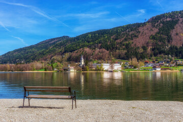 Ossiacchersee in the austrian Alps