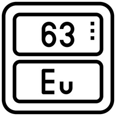 EUROPIUM,periodic table,chemistry,science,element.svg