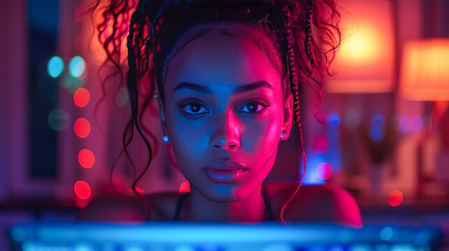 Figure Immersed in Music