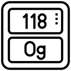 OGANESSON,periodic table,chemistry,science,element.svg