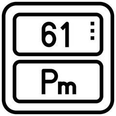 PROMETHIUM,periodic table,chemistry,science,element.svg