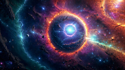 Obraz premium A breathtaking space nebula galaxy