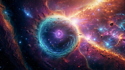 Obraz premium A breathtaking space nebula galaxy