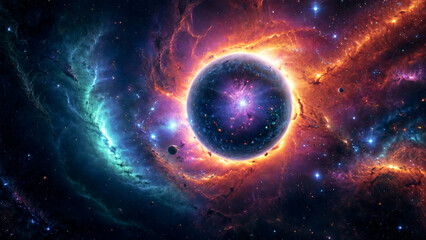 Obraz premium A breathtaking space nebula galaxy