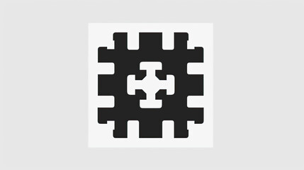 Creative concept of 3d black and white  puzzle logo autism , Colorful vector brain isolated on white background painting, mind concept drawing	
