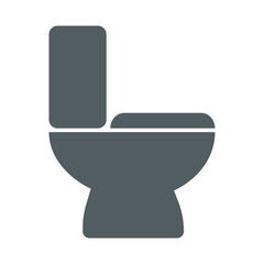 Toilet line icon bowl sanitaryware vector bathroom. Bidet toilet line icon