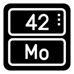 MOLYBDENUM,periodic table,chemistry,science,element.svg