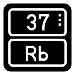 RUBIDIUM,periodic table,chemistry,science,element.svg