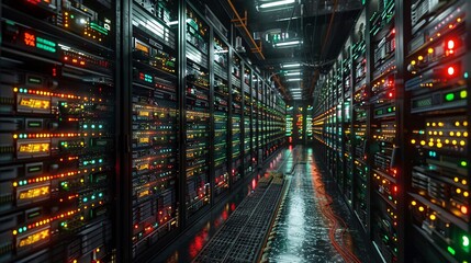 data center with network devices