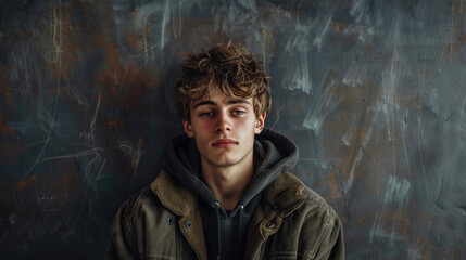 Obraz premium a child with autism , autism awareness , Can be used for banners, backgrounds, badge, icon, medical posters, brochures, print and health care awareness campaign for autism