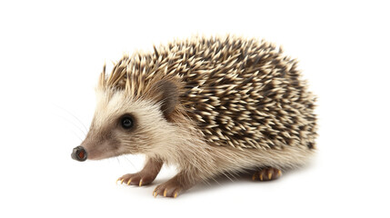 Obraz premium Cute Hedgehog Decoration isolated on a transparent background