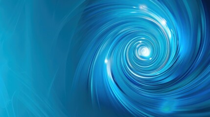 Blue Vortex Abstract - A mesmerizing abstract of swirling blue tones creating a vortex.