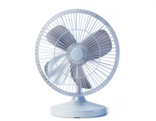 Electric fan isolated on a transparent background