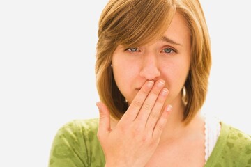 Woman Looking Embarrassed