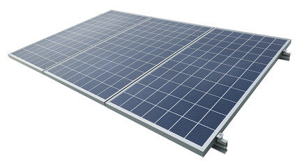 Environmental Protection Technology Solar Panel isolated on a transparent background