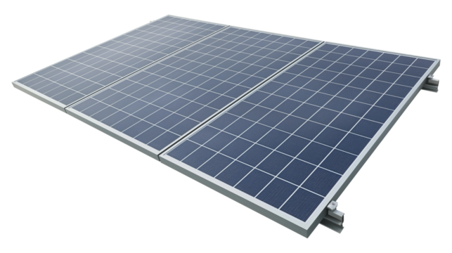 Environmental Protection Technology Solar Panel isolated on a transparent background