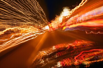 Vehicle Speeding Down A Road
