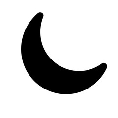 Moon simple icon 