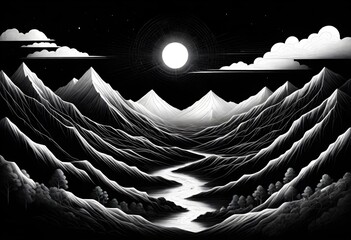 mountains in dark view (55)