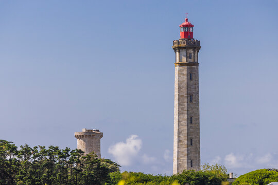 lighthouse of Baleines on Re Island, Charente-Maritime, France
